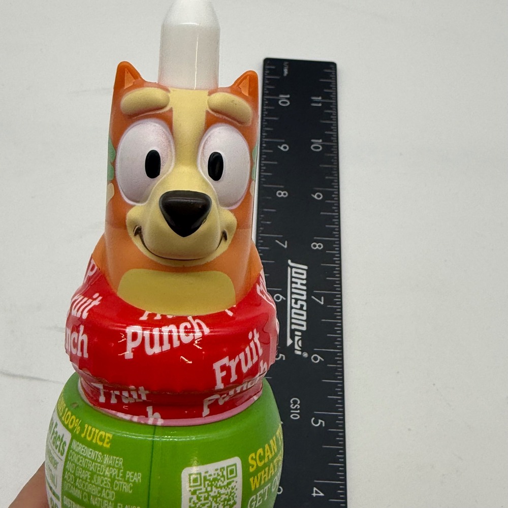 good2grow Bluey Bingo Character Topper Fruit Punch Juice Bottle Collectible